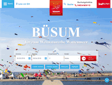 Tablet Screenshot of buesum.de